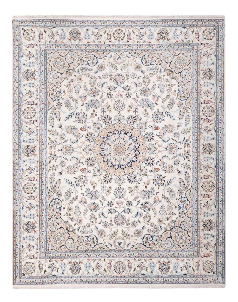 Orientalsk tæppe - Nain - Indus - 303 x 241 cm - hvid