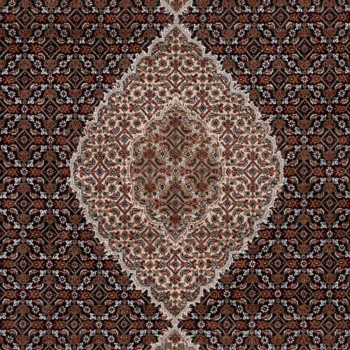 Orientalsk tæppe - Tabriz - 259 x 203 cm - mørk beige