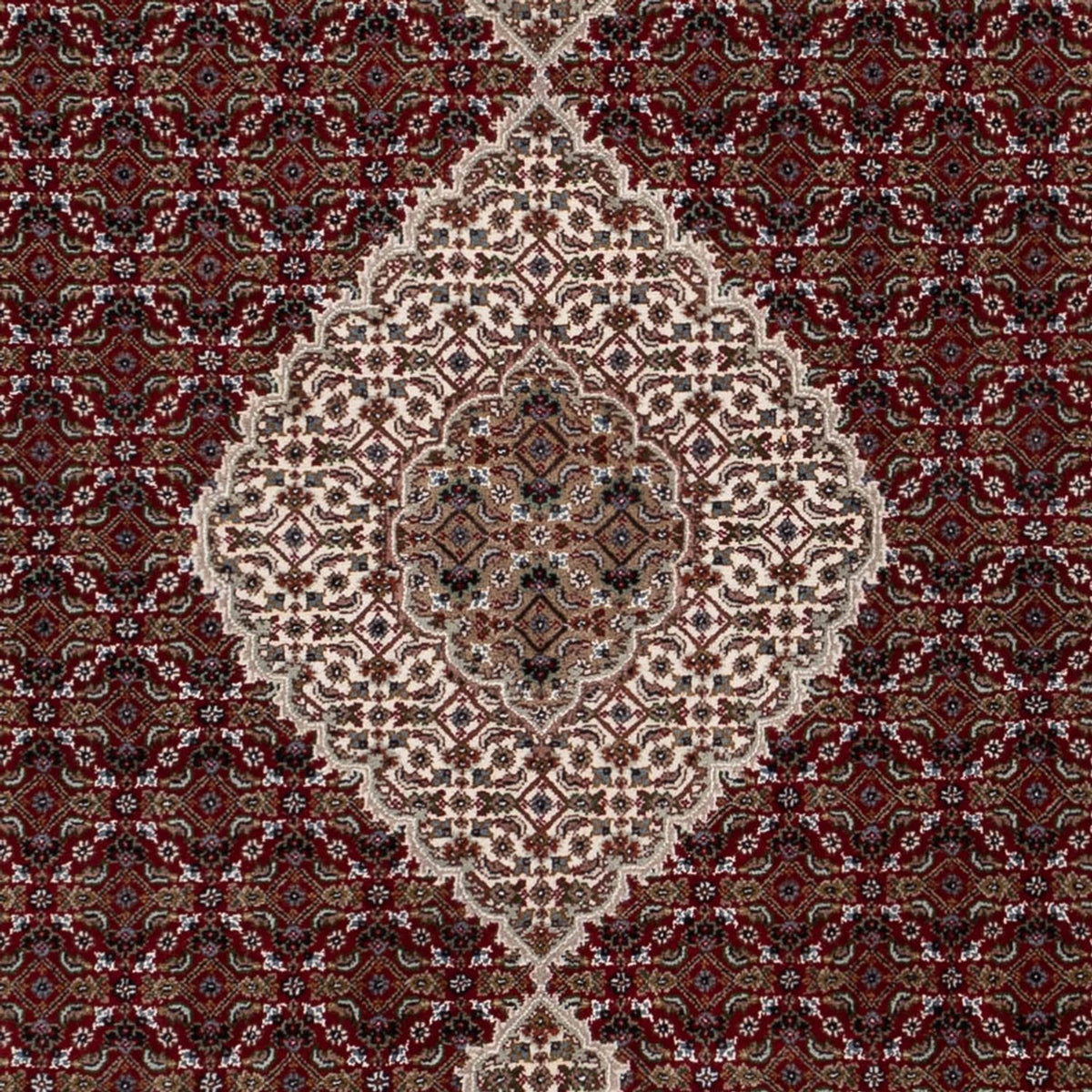 Orientalsk tæppe - Tabriz - 257 x 202 cm - mørk beige