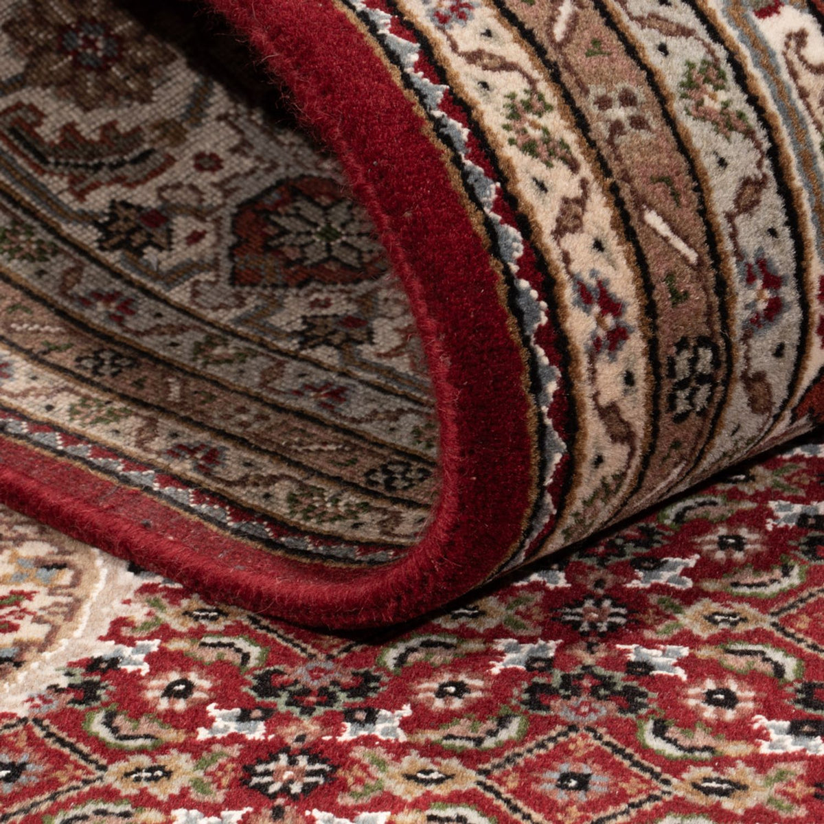 Orientalsk tæppe - Tabriz - 257 x 202 cm - mørk beige