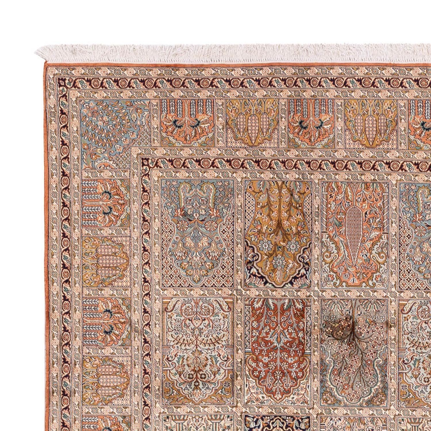 Silketæppe - Kashmir Silk - 307 x 250 cm - flerfarvet