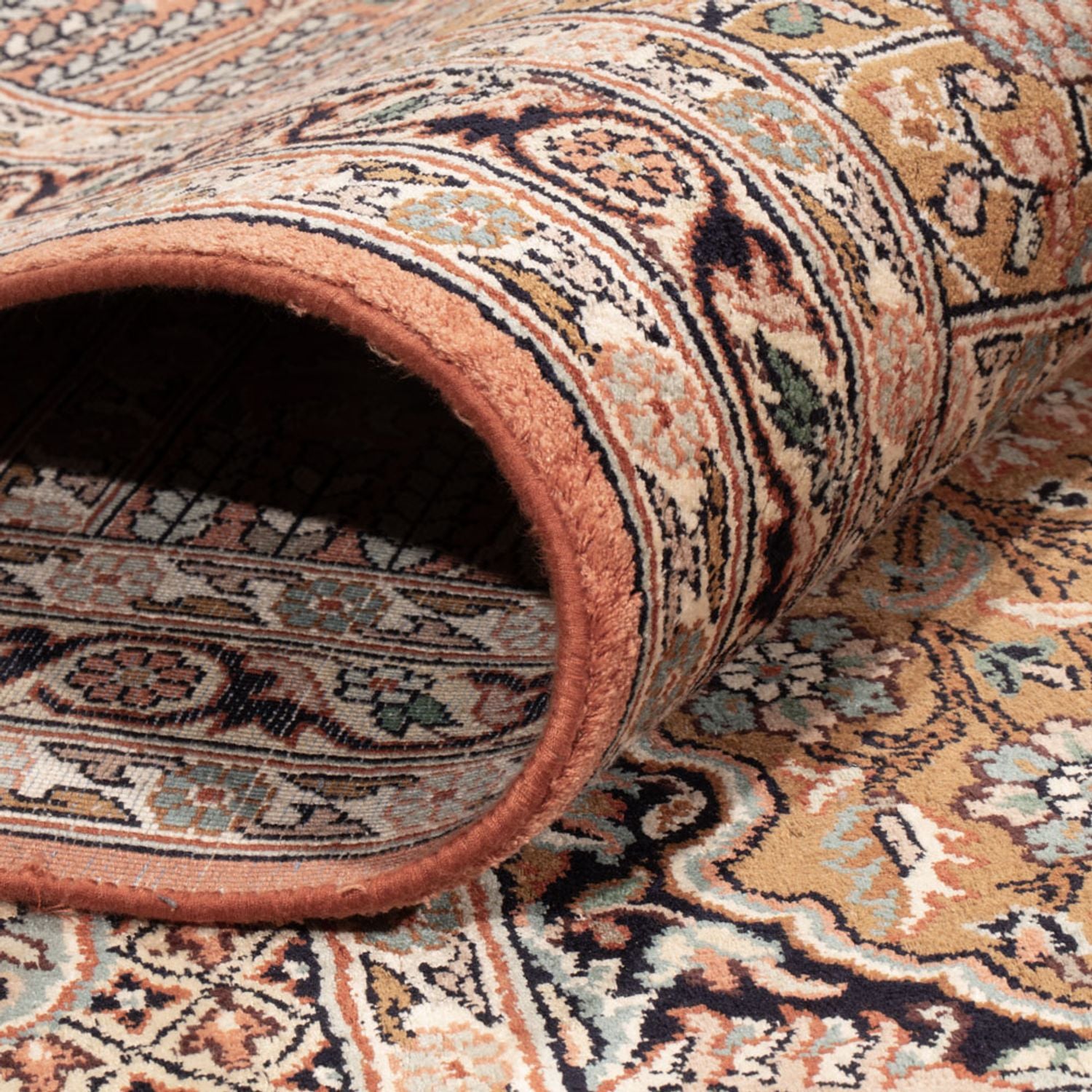 Silketæppe - Kashmir Silk - 307 x 250 cm - flerfarvet