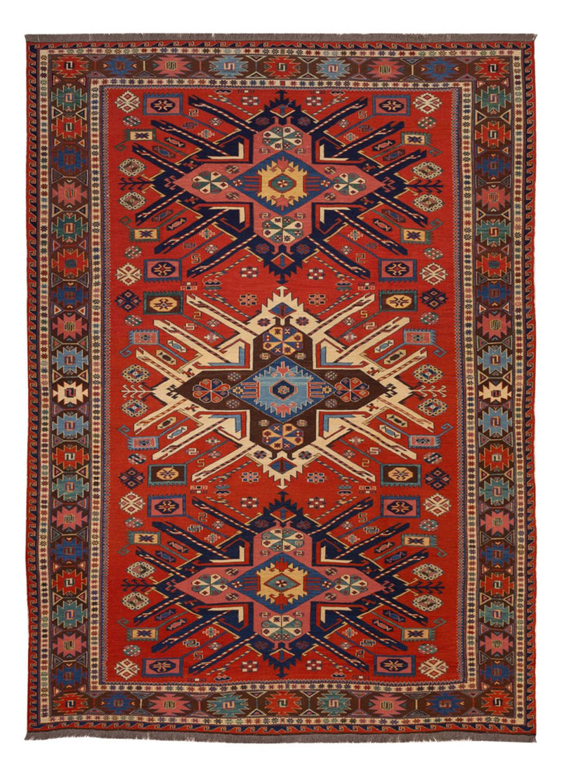 Kelim-tæppe - orientalsk - Soumak - 282 x 198 cm - rød