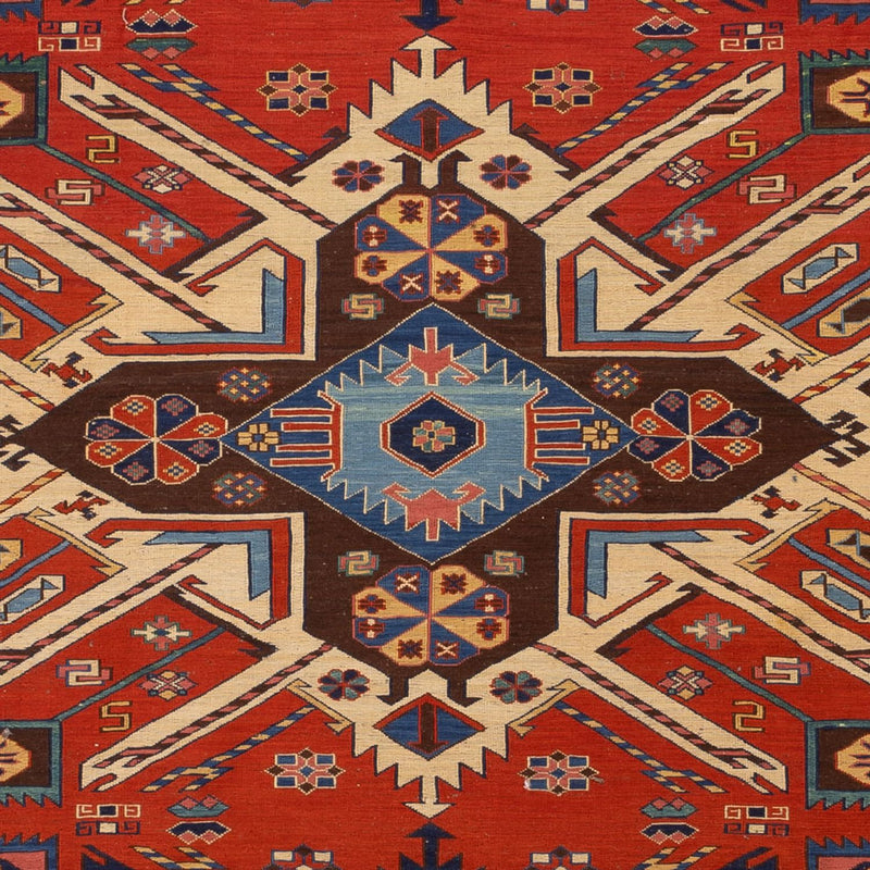 Kelim-tæppe - orientalsk - Soumak - 282 x 198 cm - rød