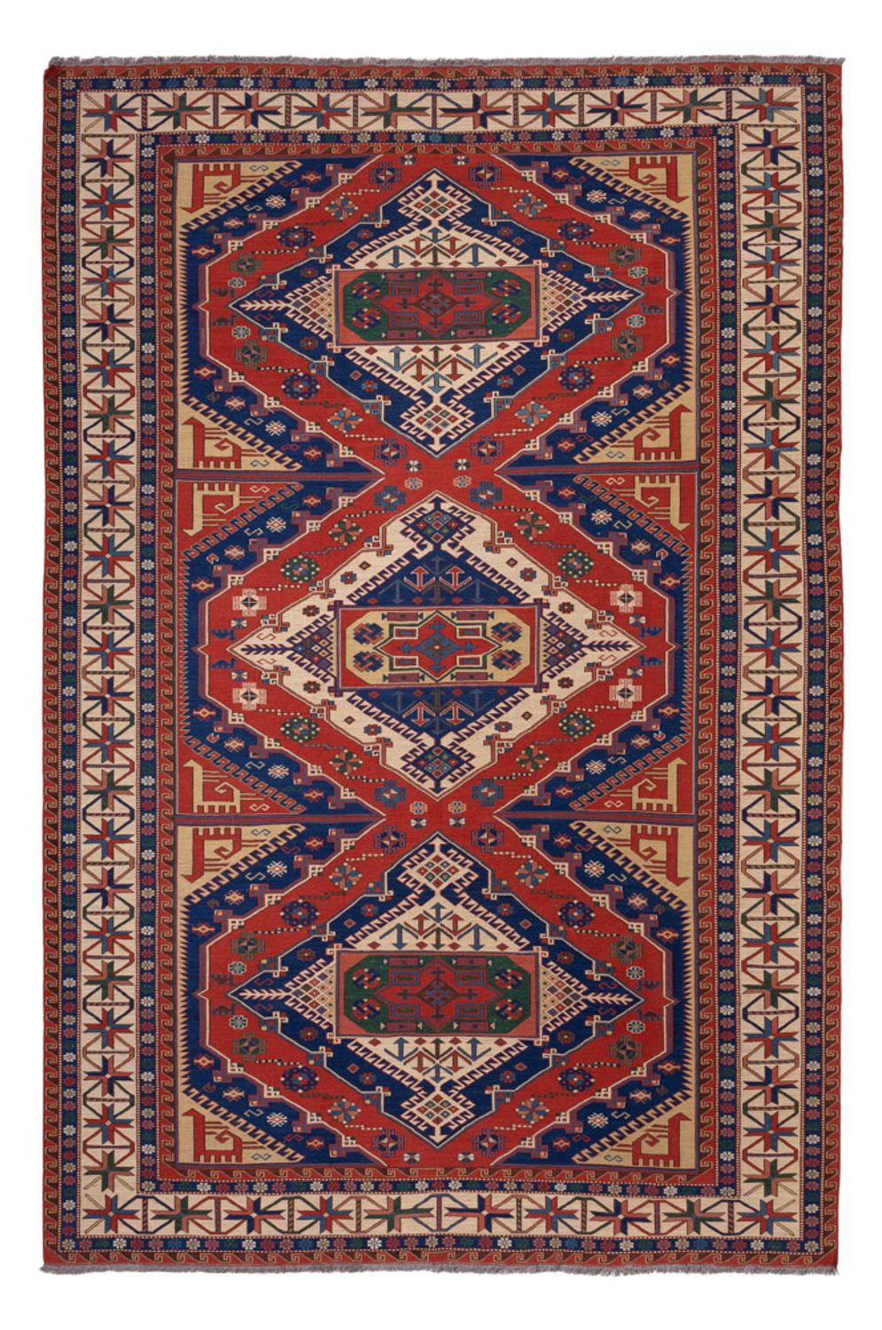 Kelim-tæppe - orientalsk - Soumak - 320 x 212 cm - rød