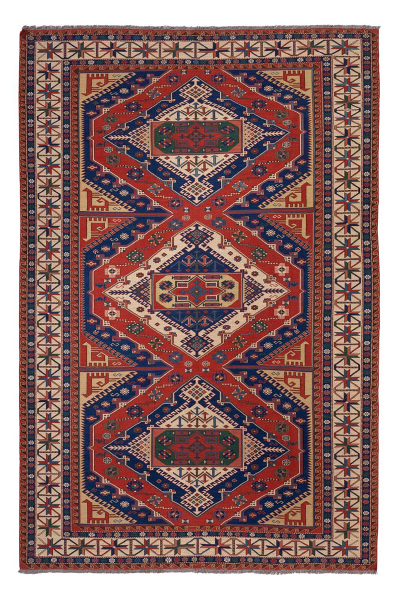 Kelim-tæppe - orientalsk - Soumak - 320 x 212 cm - rød