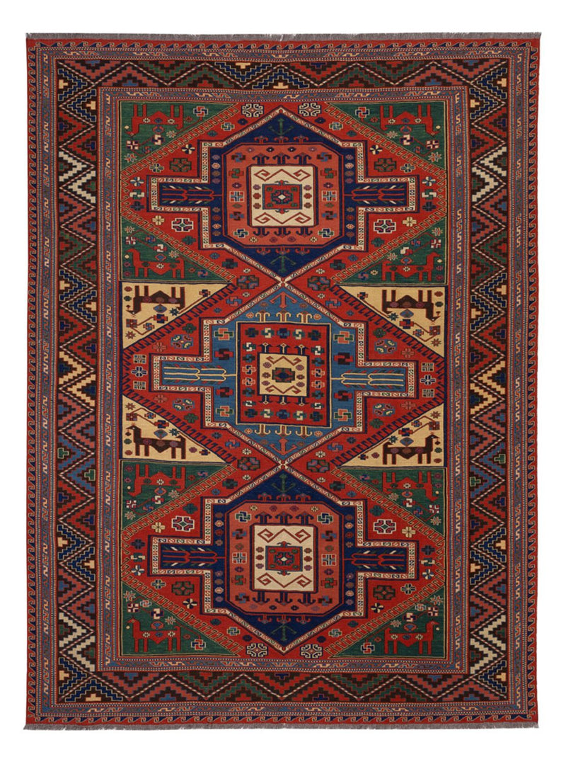Kelim-tæppe - orientalsk - Soumak - 276 x 205 cm - rød