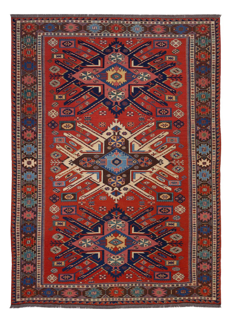 Kelim-tæppe - orientalsk - Soumak - 292 x 218 cm - rød