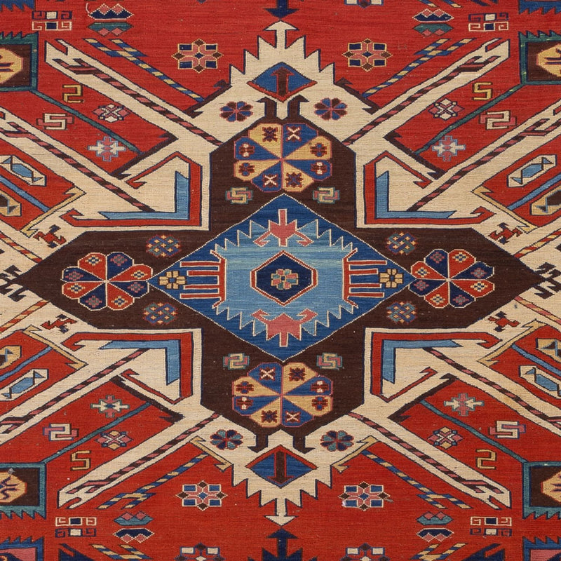 Kelim-tæppe - orientalsk - Soumak - 292 x 218 cm - rød