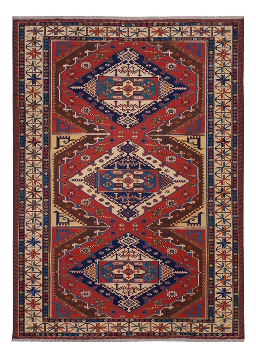 Kelim-tæppe - orientalsk - Soumak - 282 x 204 cm - rød