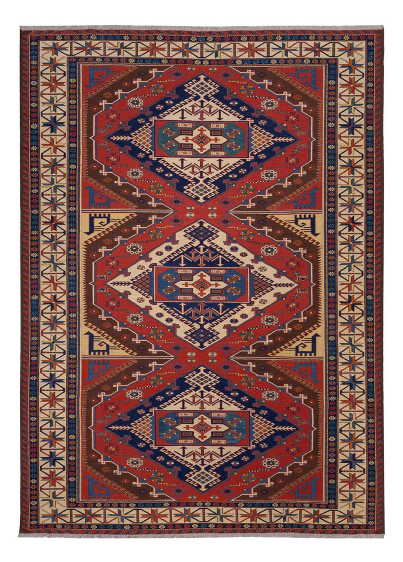 Kelim-tæppe - orientalsk - Soumak - 282 x 204 cm - rød