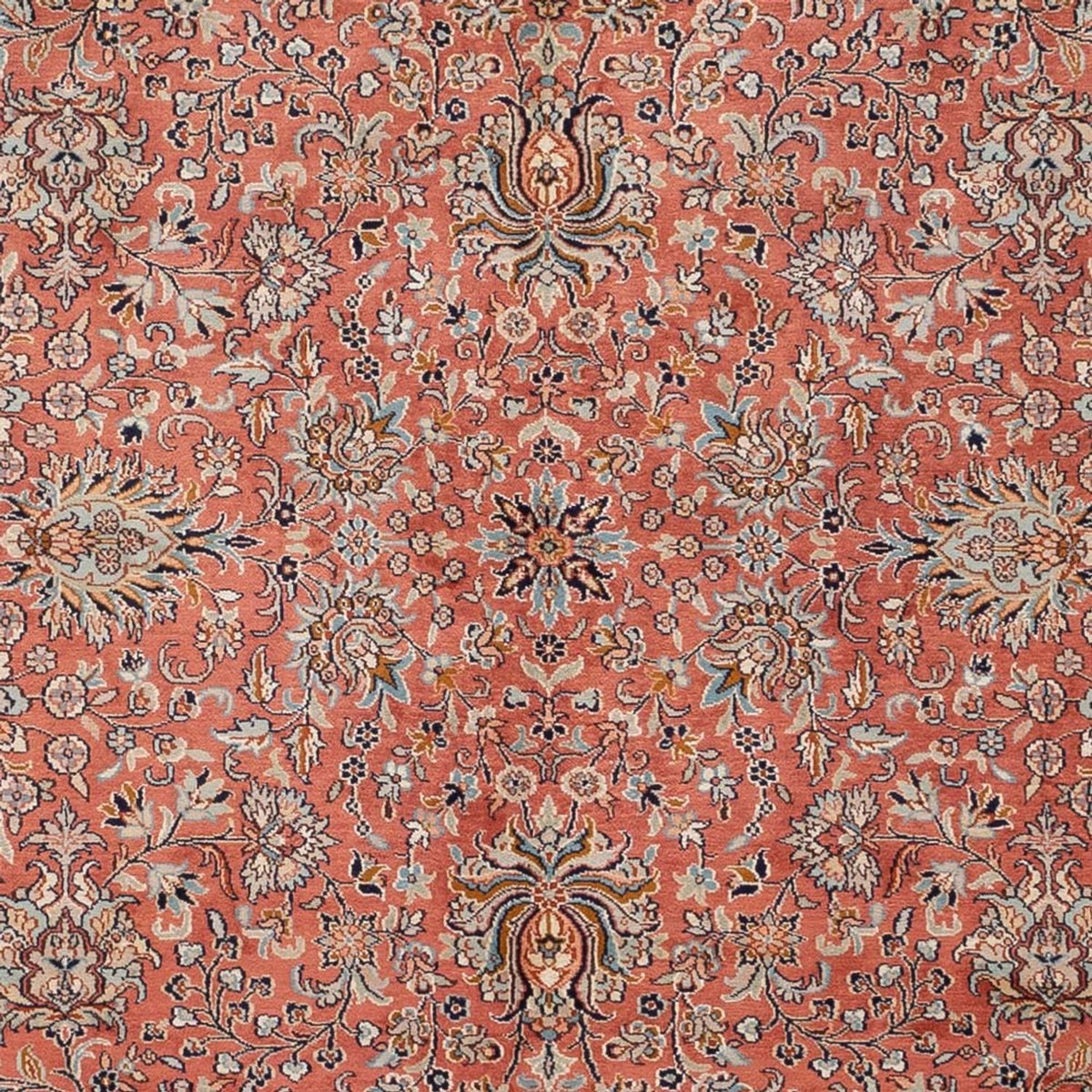 Silketæppe - Kashmir Silk - 268 x 184 cm - lysrød