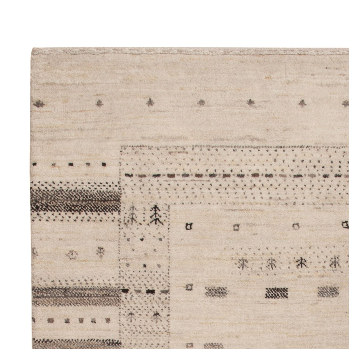 Gabbeh-tæppe - Loribaft Indus - 152 x 105 cm - creme