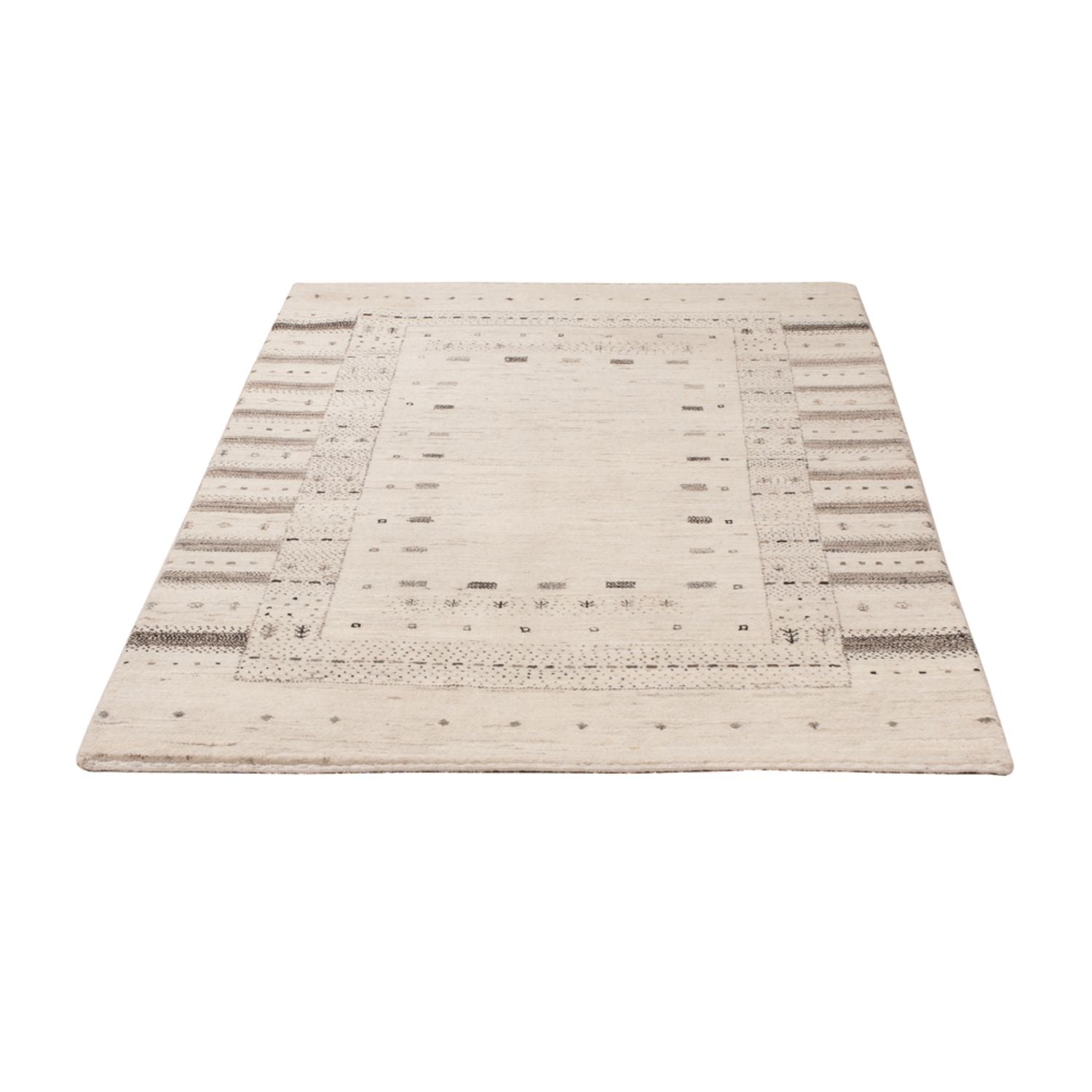 Gabbeh-tæppe - Loribaft Indus - 152 x 105 cm - creme