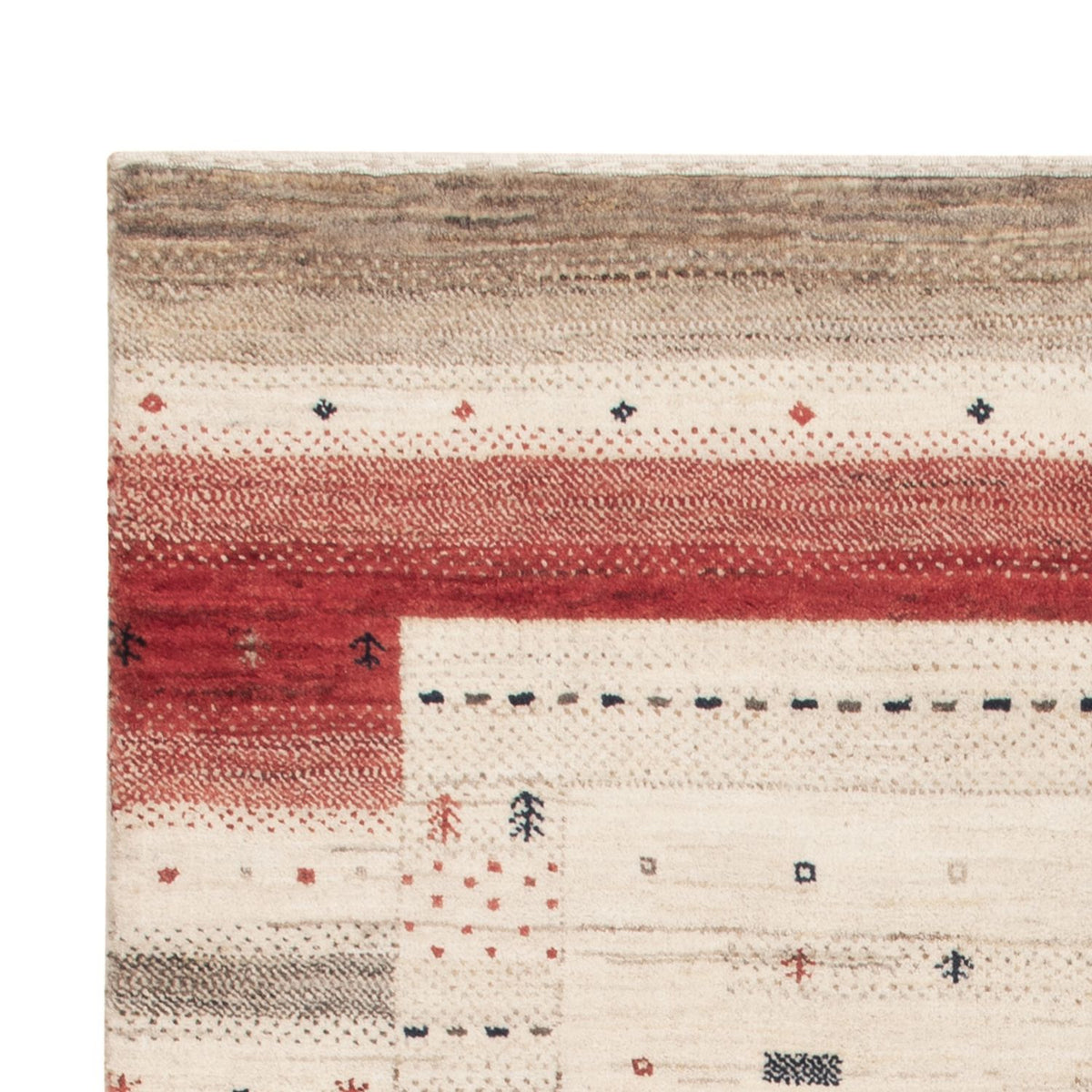 Gabbeh-tæppe - Loribaft Indus - 155 x 102 cm - beige