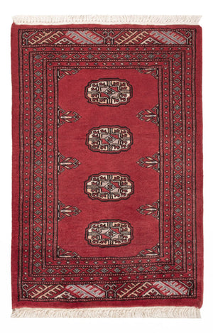 Pakistan Tæppe - 89 x 63 cm - rød