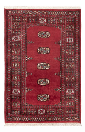 Pakistan Tæppe - 132 x 89 cm - rød