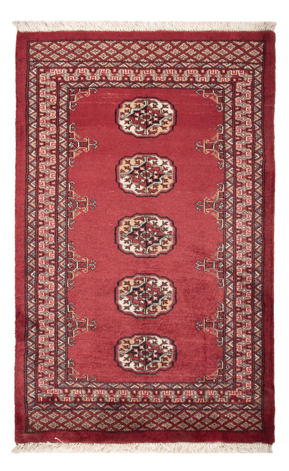 Pakistan Tæppe - 129 x 83 cm - rød