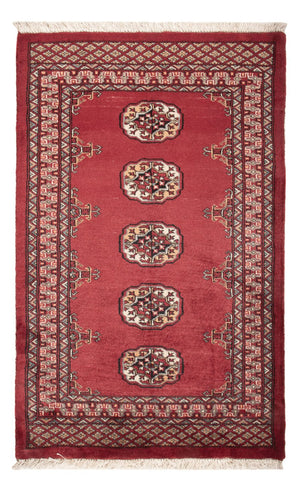 Pakistan Tæppe - 129 x 83 cm - rød