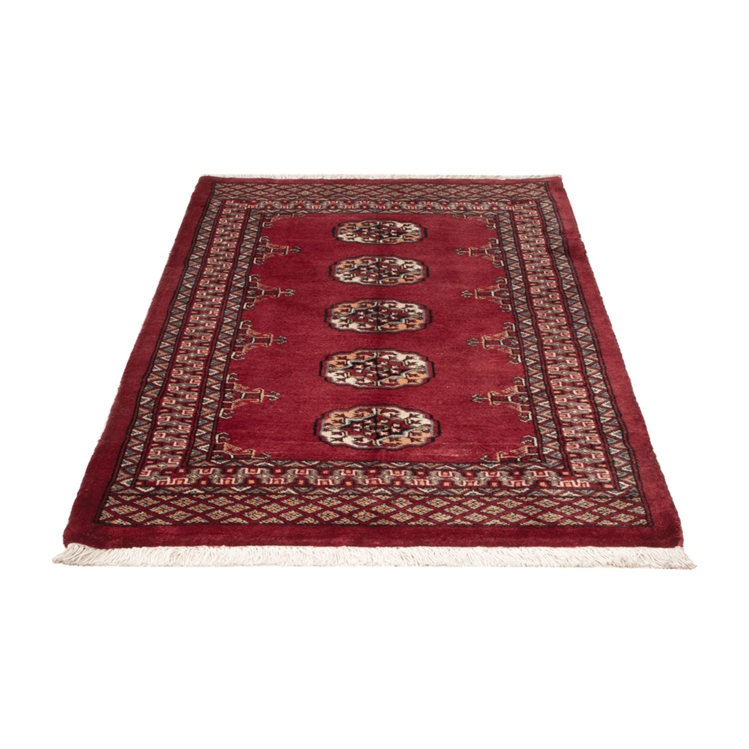 Pakistan Tæppe - 129 x 83 cm - rød
