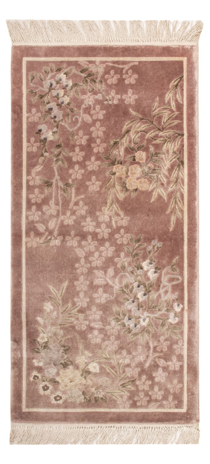 Silketæppe - China Silk - 123 x 62 cm - beige