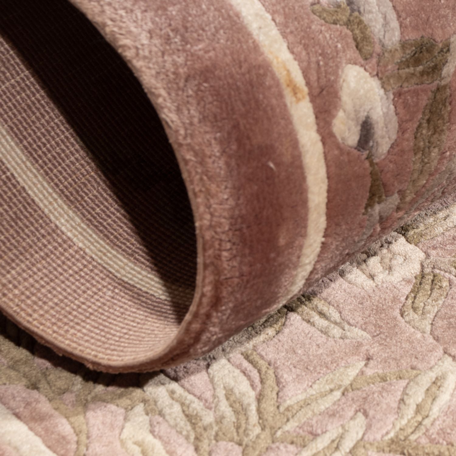 Silketæppe - China Silk - 123 x 62 cm - beige