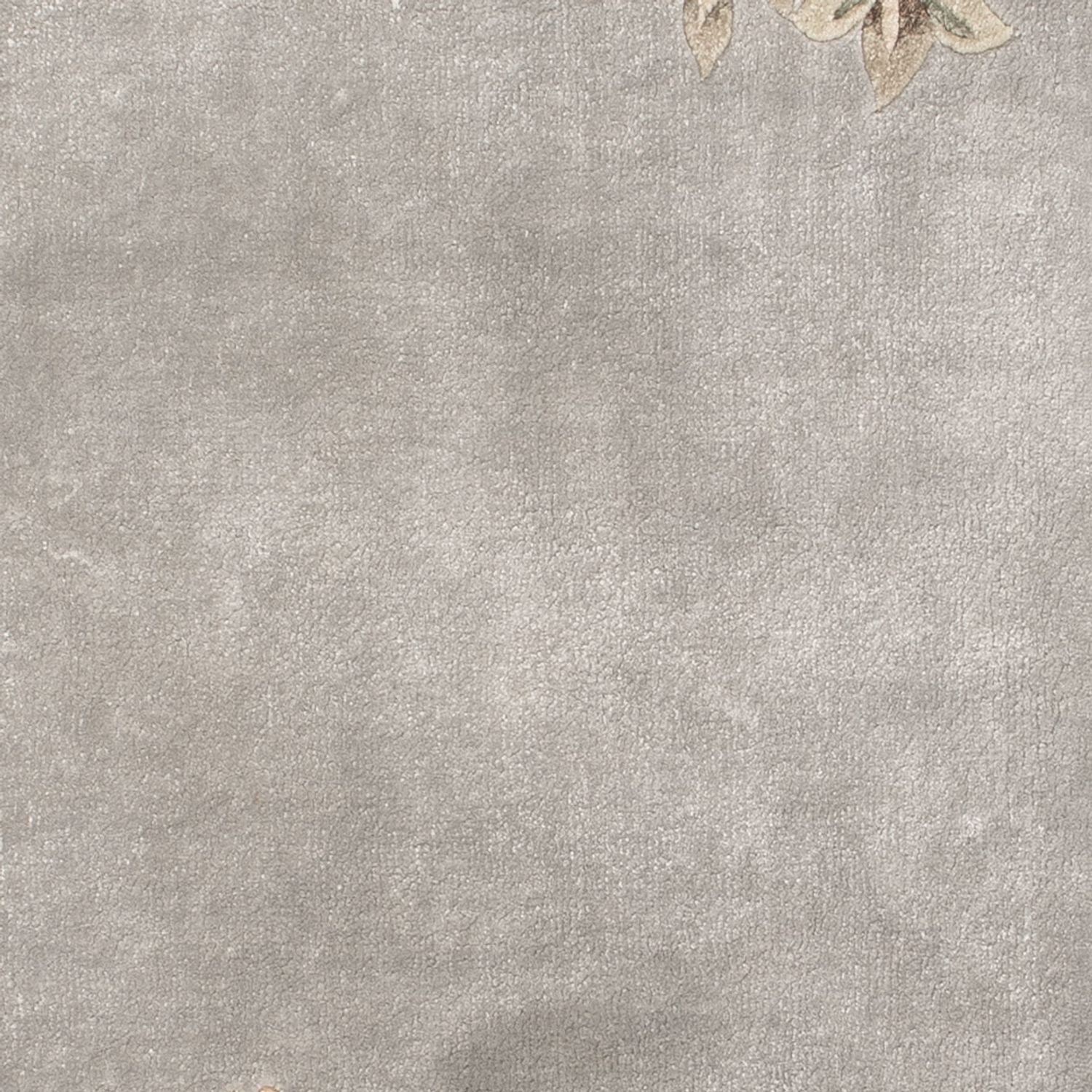 Silketæppe - China Silk - 124 x 60 cm - sølv