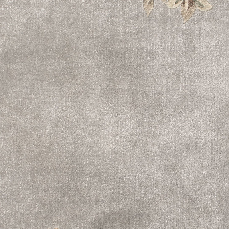 Silketæppe - China Silk - 124 x 60 cm - sølv