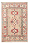 Kazak Tæppe 82x124cm - Orientalsk tæppe - Rektangulær / Beige / 82 x 124 cm Rektangulær
