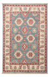 Kazak Tæppe 80x122cm - Orientalsk tæppe - Rektangulær / Lyseblå / 80 x 122 cm Rektangulær