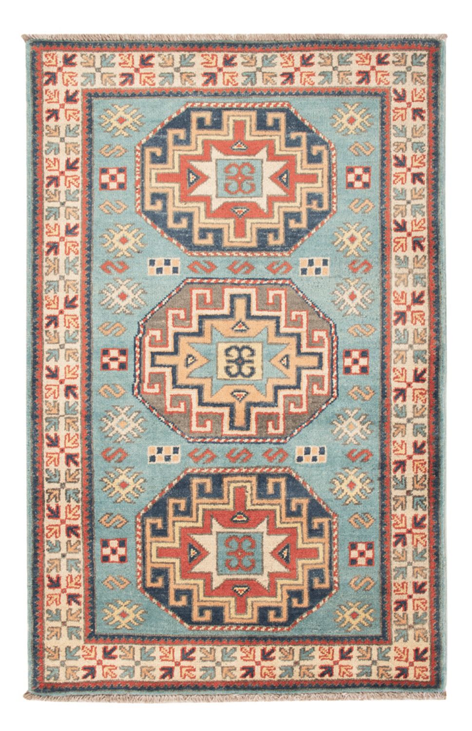 Ziegler Carpet - Kazak - 124 x 78 cm - lyseblå
