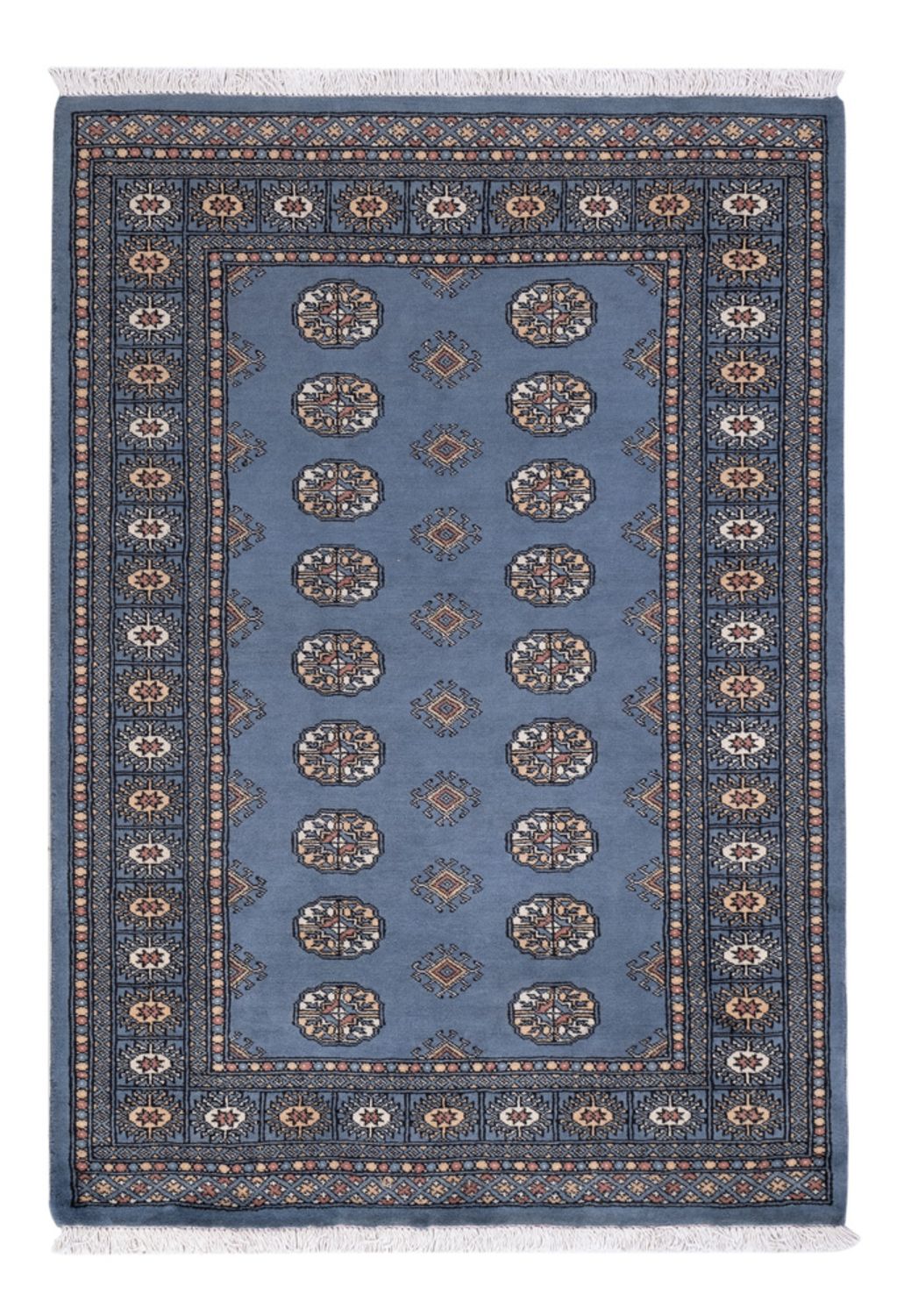Pakistan Tæppe - 185 x 125 cm - blå
