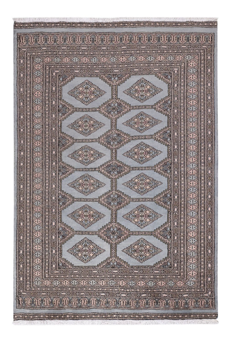 Pakistan Tæppe - 181 x 124 cm - lyseblå