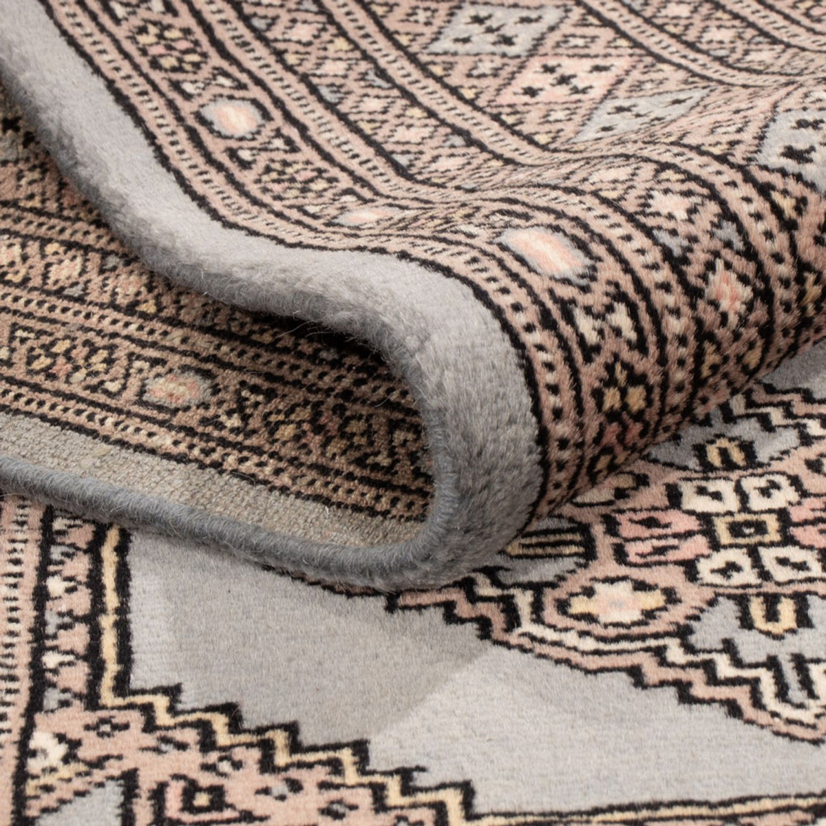 Pakistan Tæppe - 181 x 124 cm - lyseblå