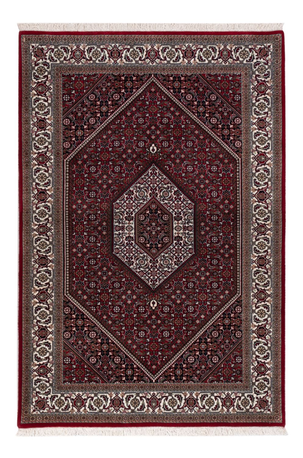 Orientalsk tæppe - Bijar - Indus - 184 x 122 cm - mørk beige