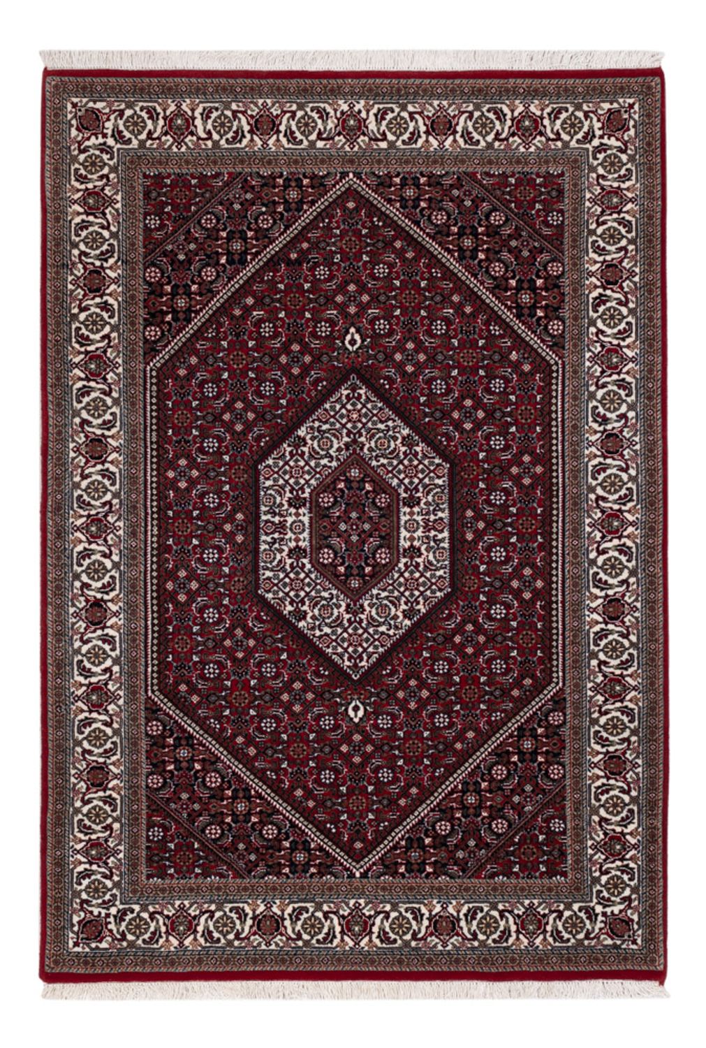 Orientalsk tæppe - Bijar - Indus - 182 x 123 cm - mørk beige