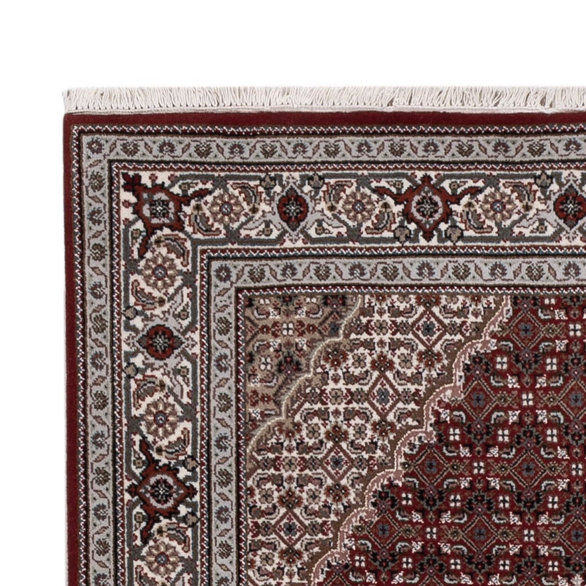 Orientalsk tæppe - Tabriz - 186 x 124 cm - mørk beige
