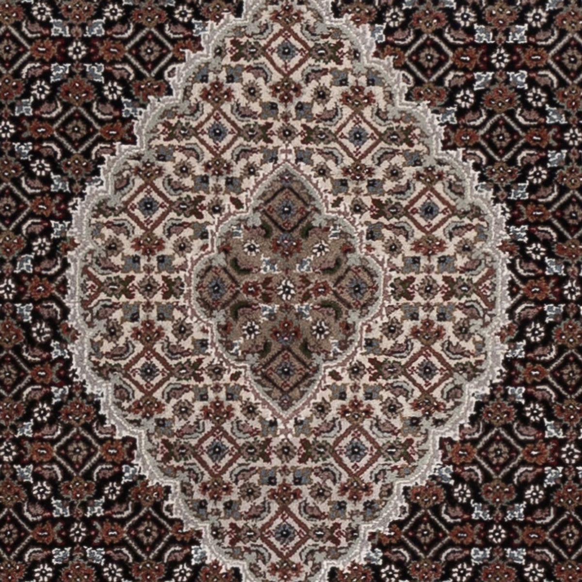 Orientalsk tæppe - Tabriz - 187 x 124 cm - mørk beige