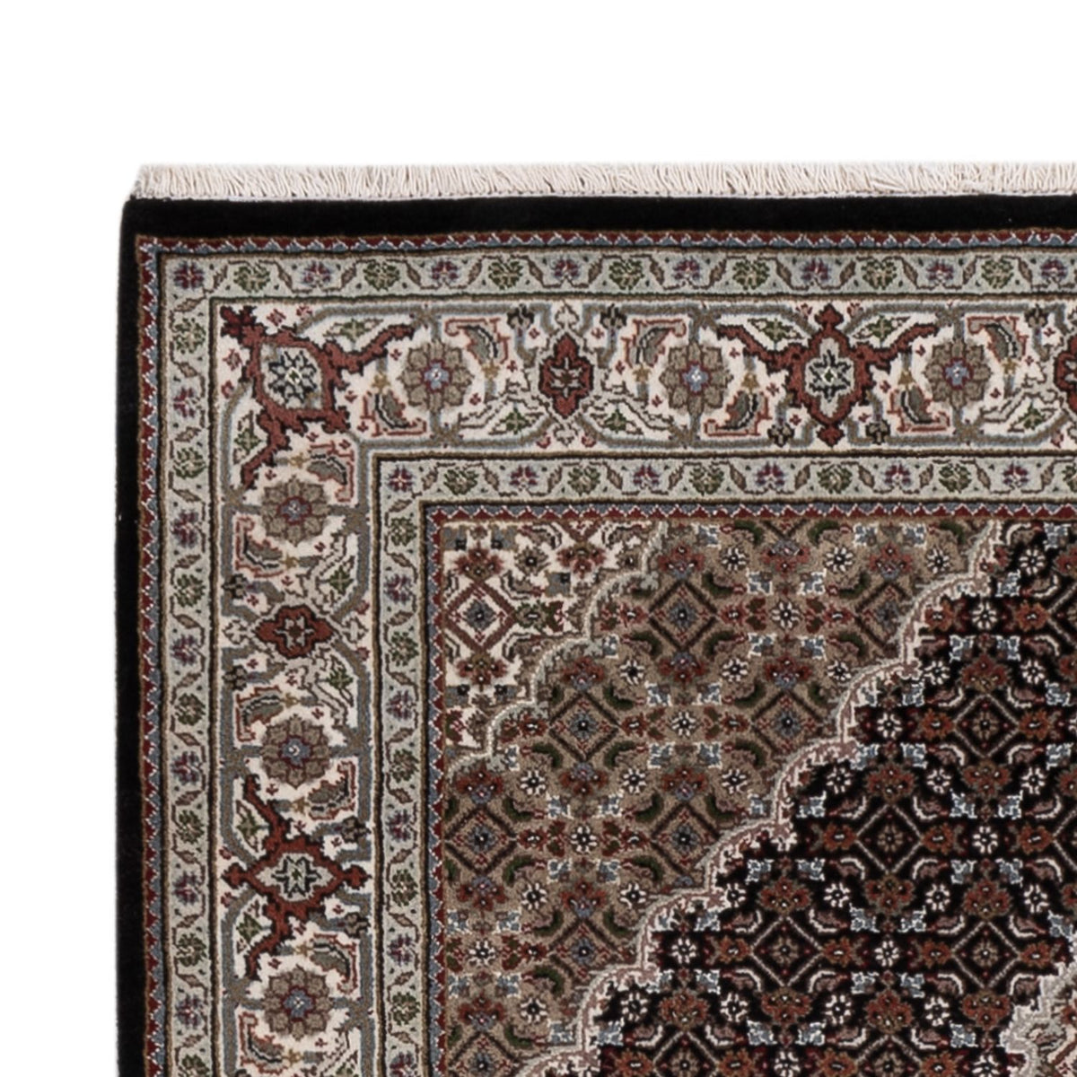 Orientalsk tæppe - Tabriz - 187 x 124 cm - mørk beige