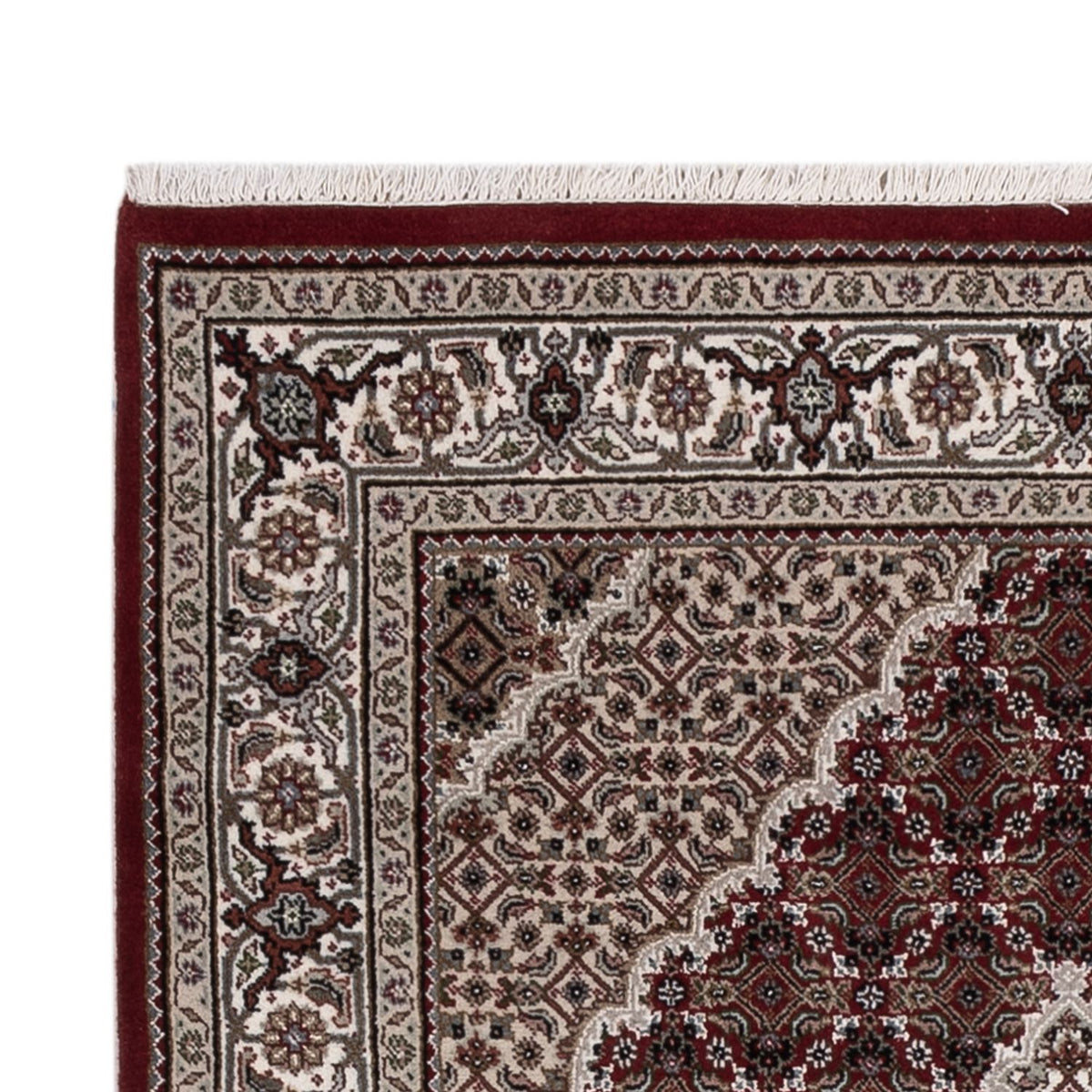 Orientalsk tæppe - Tabriz - 187 x 123 cm - mørk beige