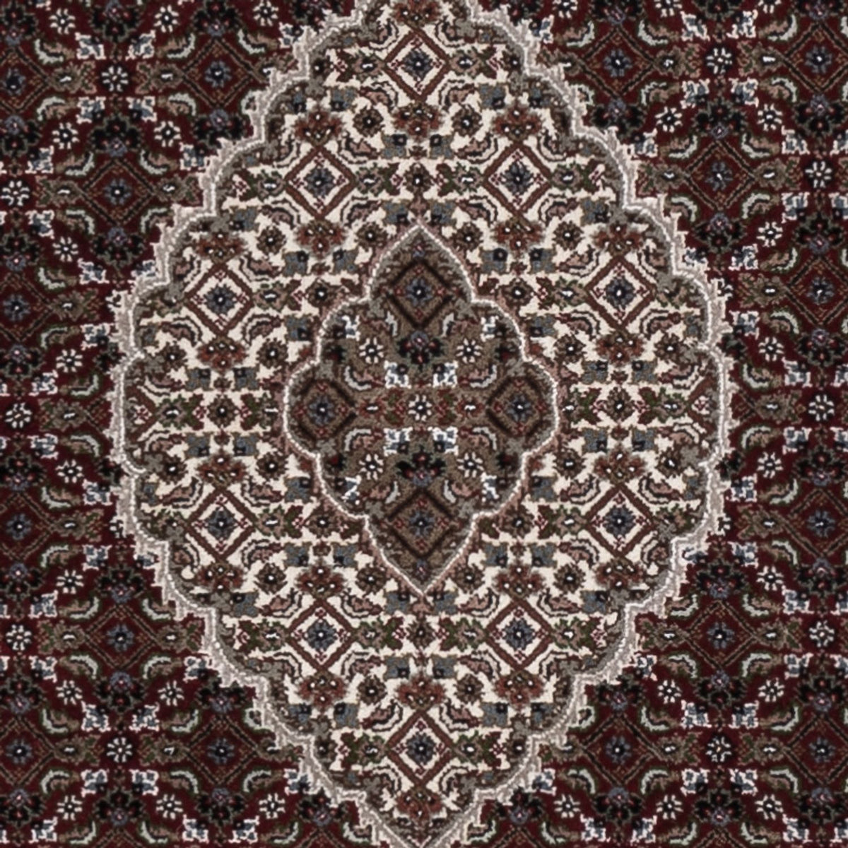 Orientalsk tæppe - Tabriz - 186 x 124 cm - mørk beige