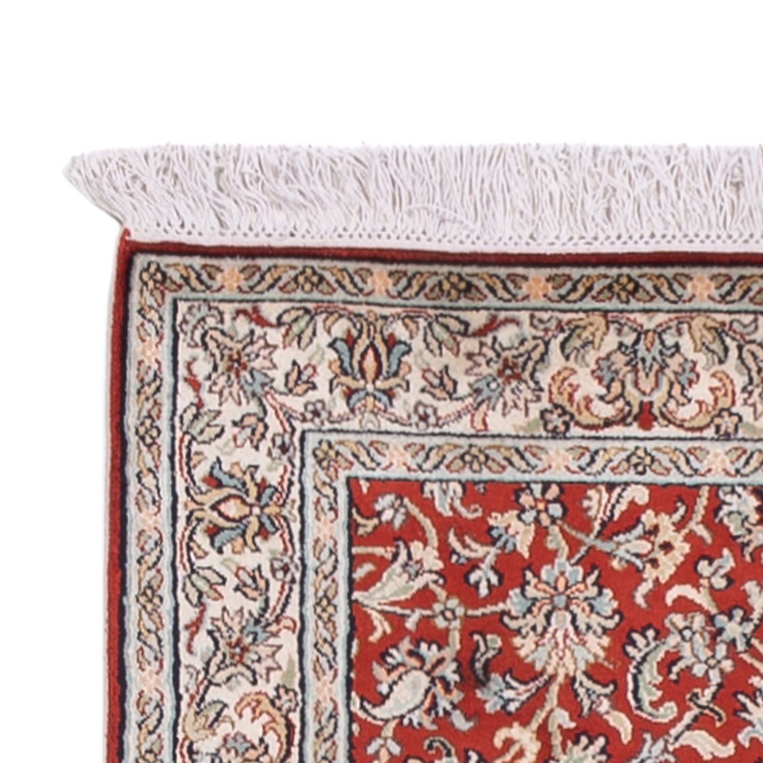 Løber Silketæppe - Kashmir Silk - 363 x 79 cm - rød