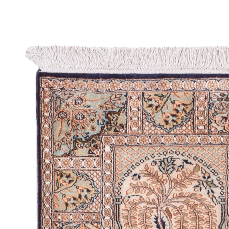 Løber Silketæppe - Kashmir Silk - 236 x 80 cm - mørk beige