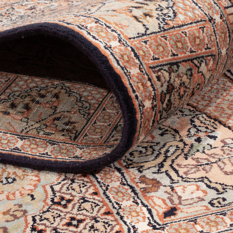 Løber Silketæppe - Kashmir Silk - 236 x 80 cm - mørk beige