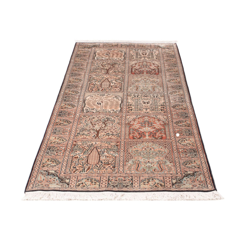 Løber Silketæppe - Kashmir Silk - 236 x 80 cm - mørk beige