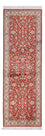 Løber Silketæppe - Kashmir Silk - 241 x 76 cm - rød