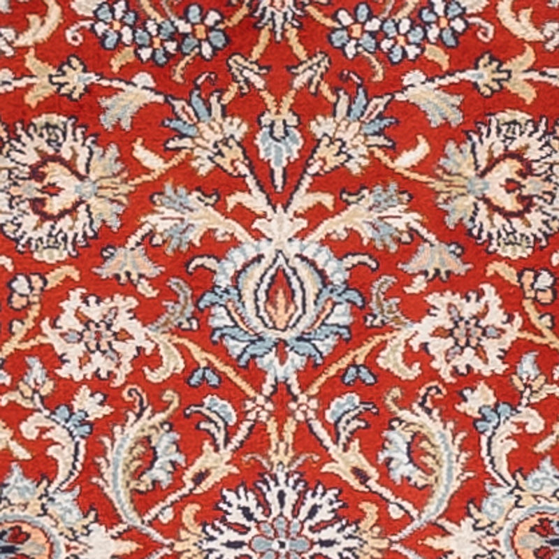 Løber Silketæppe - Kashmir Silk - 241 x 76 cm - rød