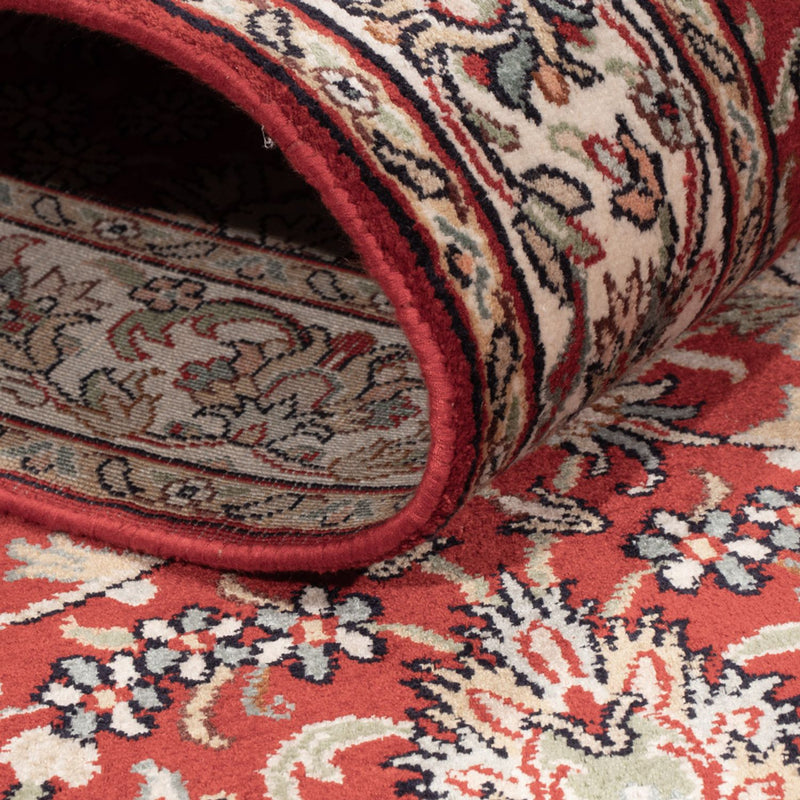 Løber Silketæppe - Kashmir Silk - 241 x 76 cm - rød