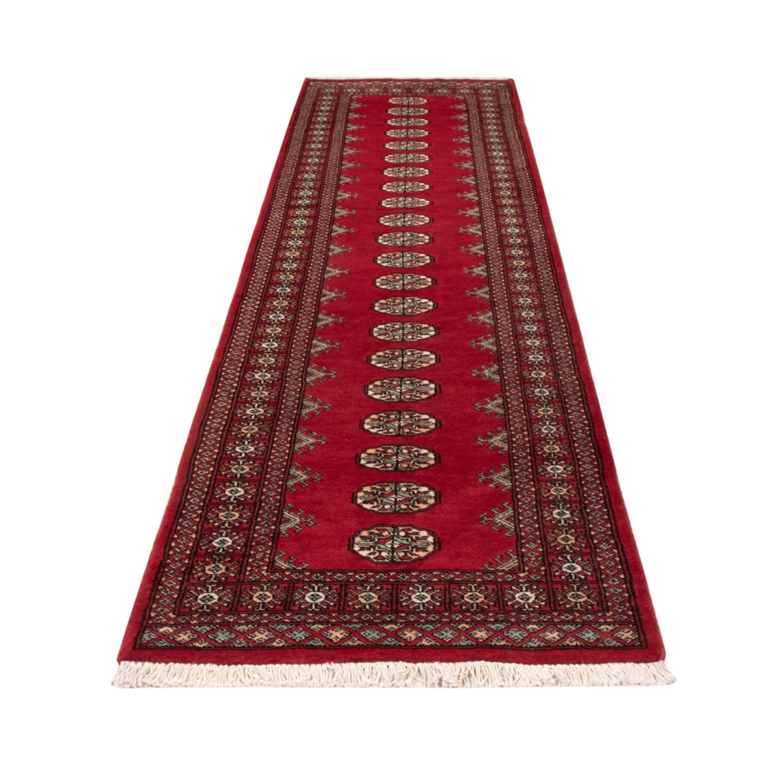 Løber Pakistan Tæppe - 307 x 77 cm - rød