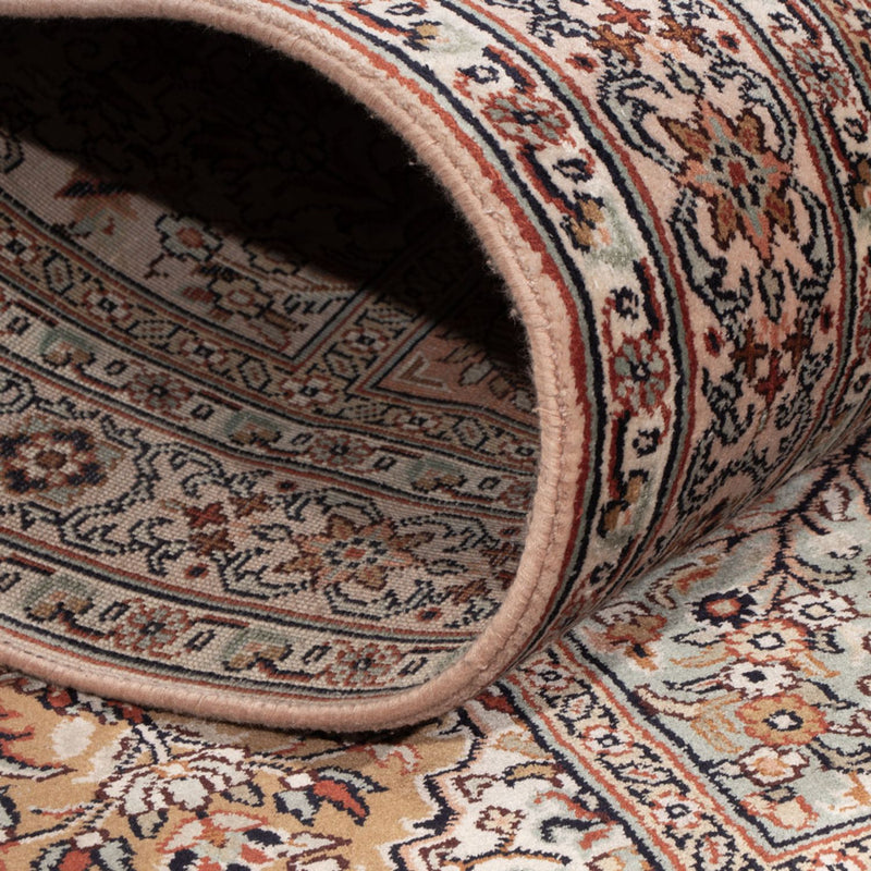 Løber Silketæppe - Kashmir Silk - 304 x 79 cm - mørk beige